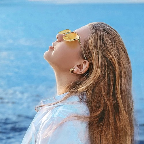 Brigtlaiff Retro Square Sunglasses for Women Men Aviator Sunglasses Classic T... - Bild 5 von 7