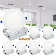 6" LED Commercial Recessed Downlight - Selectable CCT -Dimmable - Up to 1,050 LM