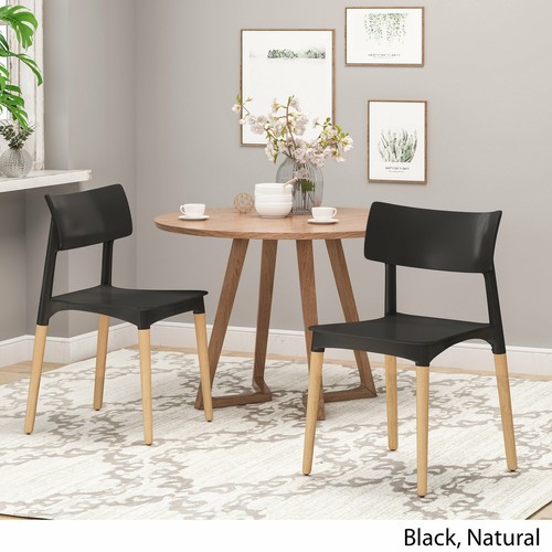 Isabel Modern Dining Chair with Beech Wood Legs (Set of 2) - Picture 6 of 10