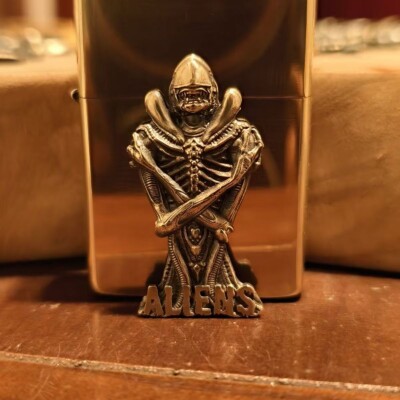 1 piece Brass Alien sticker lighter DIY accessories