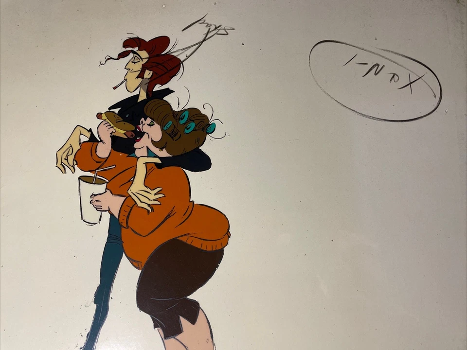 HEY GOOD LOOKIN 动画 Cel Ralph Bakshi 动漫模型 CEL CONCEPT 艺术 70 年代 I18 — 第 2/3 张图片