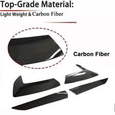 For Chevrolet Corvette C8 20UP DRY CARBON FIBER Side Vent Inlets Door Scoop Trim