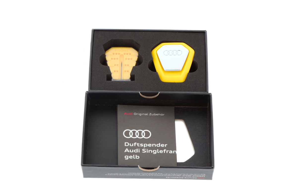 Original audi fragrance diffuser yellow unique setting 80a087009