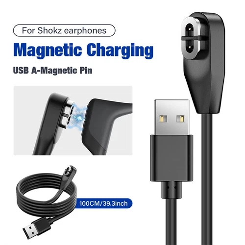 Charging Cable USB Charger Cord for AfterShokz Aeropex Bone Conduction Headphone - Picture 1 of 12