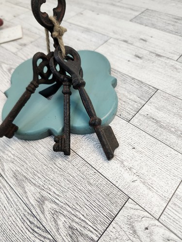 Cerradura de madera rústica y llave colgante de pared decoración nuevo hobby lobby - Imagen 10 de 15