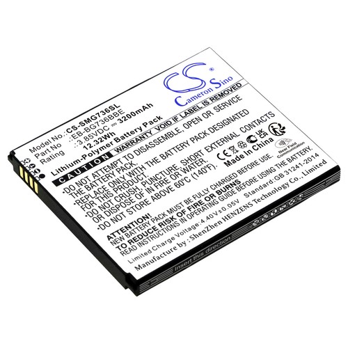 Battery for Samsung Galaxy Xcover 6 Pro SM-G736B SM-G736B DS EB-BG736BBE 3200mAh - 第 1/3 張圖片