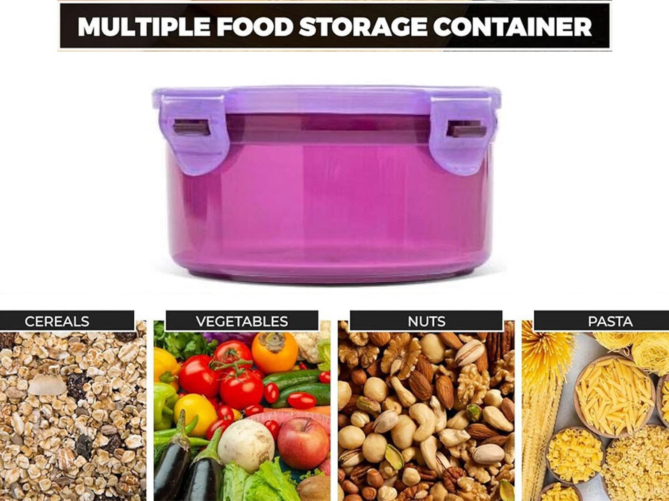 LocknLock Eco Food Airtight Containers Food storage box with Lid- Round 600ml - Image 4 of 4