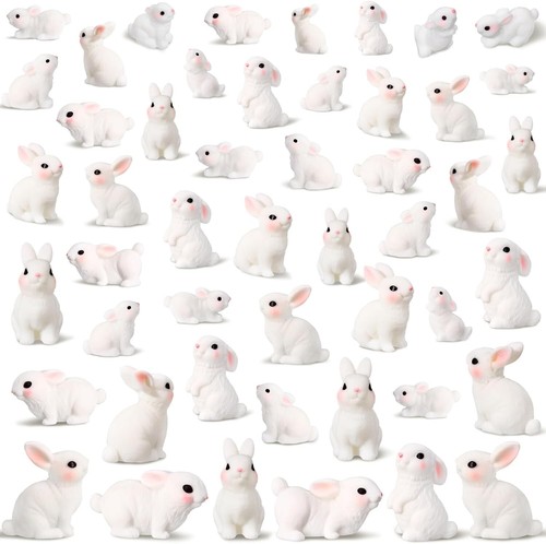 Mini Rabbit Easter Resin Bunny Small Bunnies Mini 70 Pcs