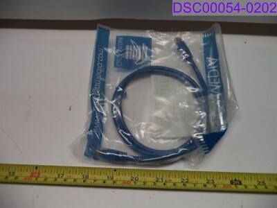 Qty = 50: Gigamedia CAT5E Patch Cord 3' Blue P/N CAT5E03FTBBLU