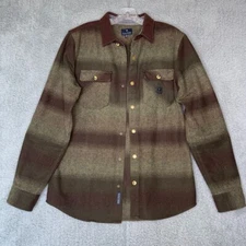 Roark Revival Plaid Flannel Button Down Shirt Size M