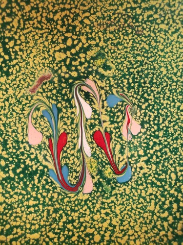 VTG Copper and Enamel 4" Dish Lovely Bohemian Style - Picture 2 of 7