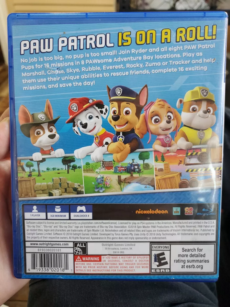 Outright Games Paw Patrol On A Roll PS4 Video Game 819338020181 | eBay