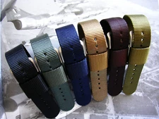 NATO ® 1pc RAF Heavy Nylon single pass Pilot sport watch band strap IW SUISSE 