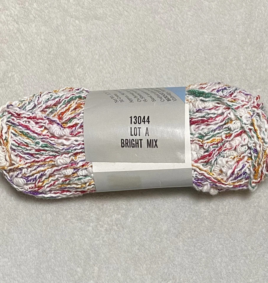 5 ct VTG Bernat Viva Yarn Skeins Bright Mix 13044 90 yd Cotton Blend 50g 1.75 oz - Image 2 of 4