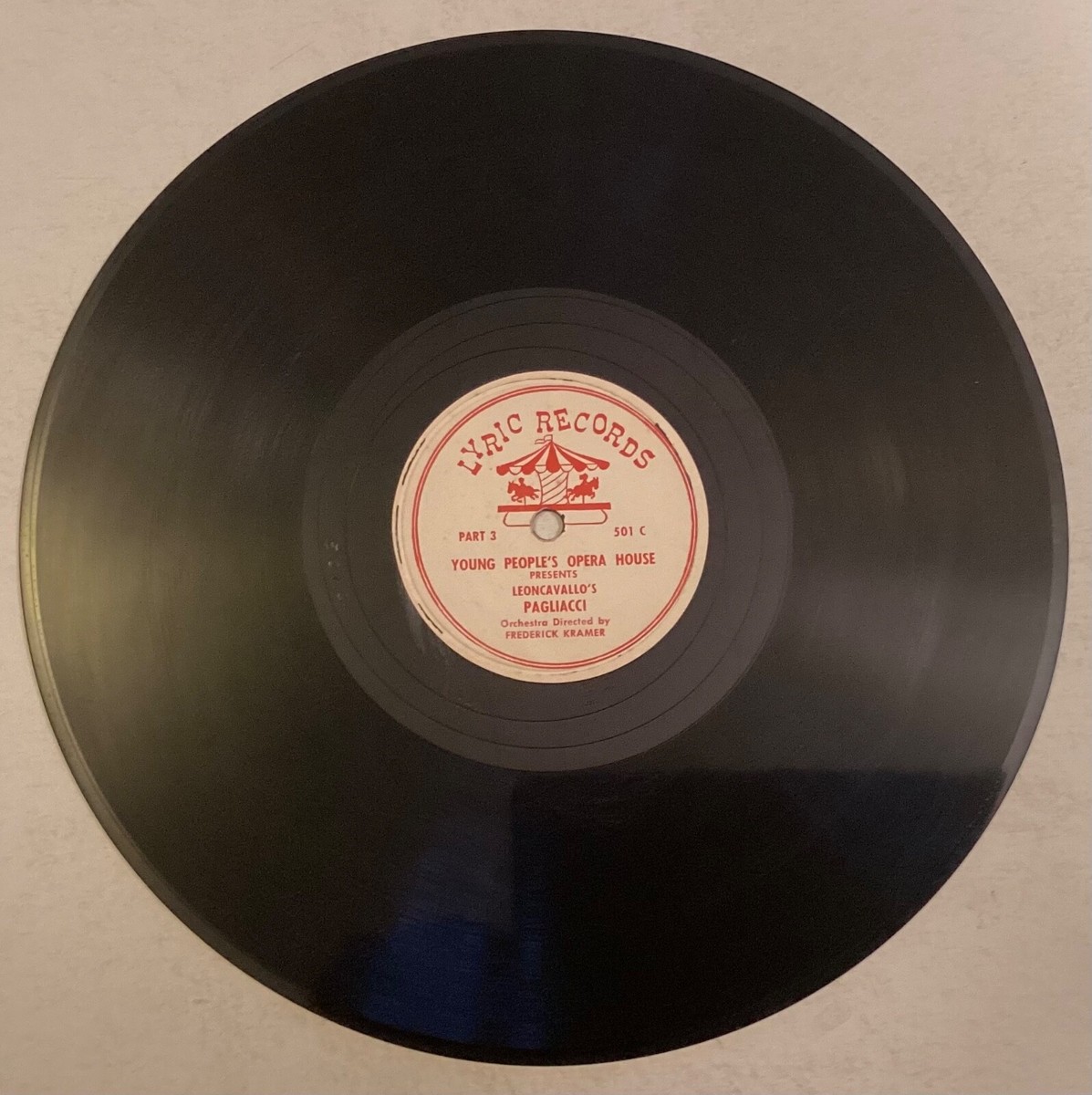 Young People's Opera House 78 rpm Lyric 501-504: LEONCAVALLO
