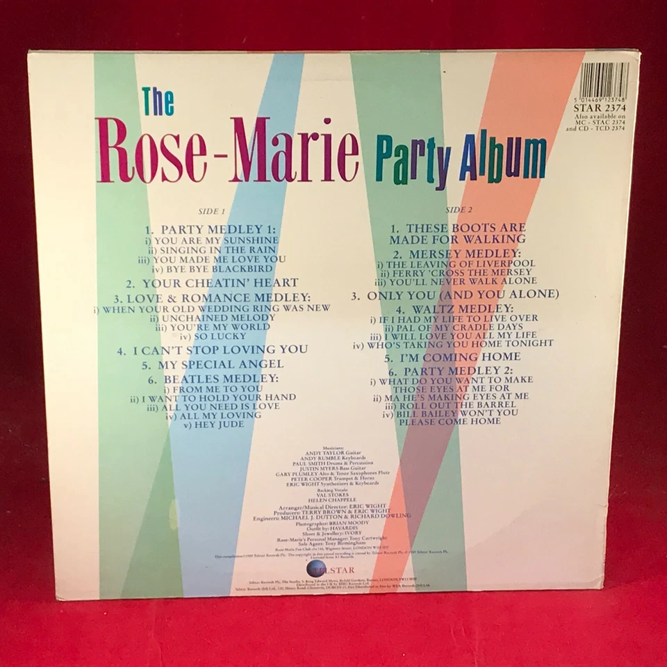 ROSE MARIE The Rose-Marie Party Album 1989 UK vinyl LP Beatles Medley record - Image 2 of 4