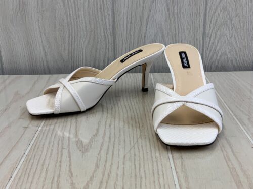 Nine West Dainty 3 Sandal, Women's Size 7.5 M, White NEW MSRP $89 - Picture 1 of 12