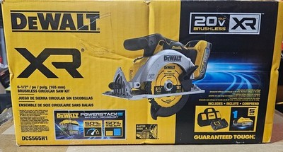 DEWALT DCS565H1 20V MAX 20-Volt Cordless 6-1/2-Inch Circular Saw Kit