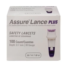 Assure Low Flow Safety Lancet 30 Gauge Needle 0.7 mm Depth 1 Box(s) 100 /Box