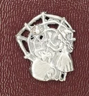 13.7 Grams .999 Fine Silver Witch Web Cat Hand Pour, Letz Go Made Bullion Bar