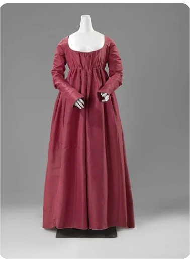 COSDREAMER Vrouwen Middeleeuwse Victoriaanse Hoge Taille Retro Regency Jurk Dames Retro Lint Ruches Bladerdeeg Mouw Jurk, Paars, XXL