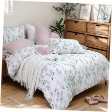 Floral Duvet Cover 100 Cotton Pink Flower Queen Botanical Pink Floral