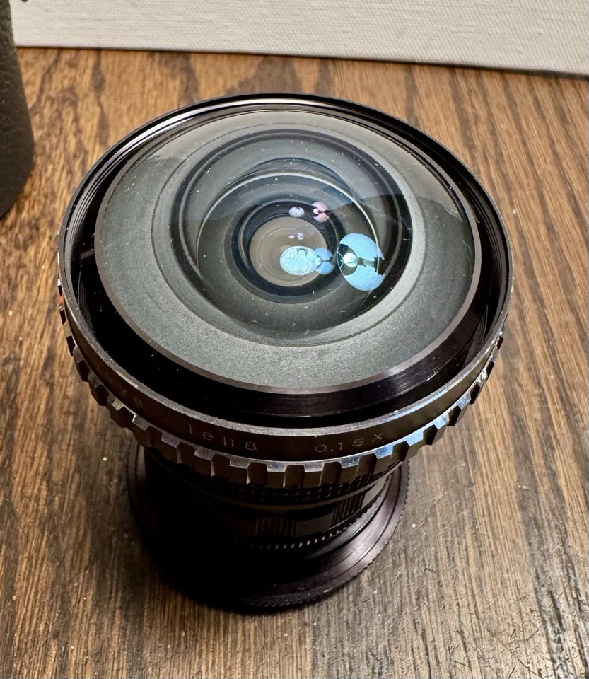Lente Soligor ojo de pez 0,15X con tapa y estuche, sin tapa trasera. Excelente Foto 3 de 4