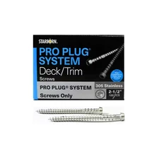 10 X 2-1/2 In. Silver Stainless Steel Pro Plug System Torx Drive Flat Undercut C