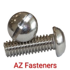 BA Slotted Round Machine Screw A2 Stainless Steel Slot 2BA 4BA 6BA