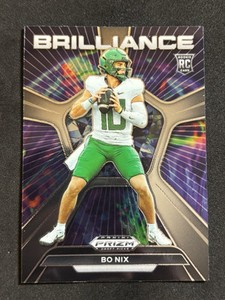 2024 Prizm Draft Picks Bo Nix Rookie Brilliance BR-BN RC Broncos