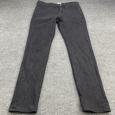 Sanctuary Mens Slim-Fit Selvedge Denim Jeans Size 32x30 Black Stretch XA1000-710