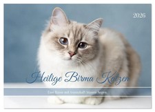 Heilige Birma Katzen - Eine Rasse mit traumhaft blauen Augen. (Tischkalender...