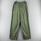 Vintage Military Pants Mens Fits 30x31 OG 107 Baker Trousers Sateen Vietnam 60s