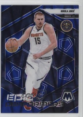 2024 Panini Mosaic Epic Performers Seismic Blue Prizm /149 Nikola Jokic #8 19c6