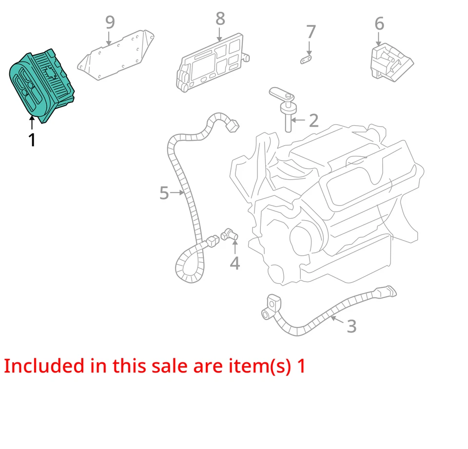 1997 Buick Skylark Engine/motor Control Module 3.1L OEM# 16217058 - Image 3 of 4