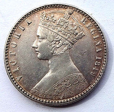 Victoria 1849 Godless Florin EF