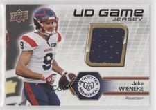 2021 Upper Deck CFL UD Game Jersey Jake Wieneke #UD-JW l5j