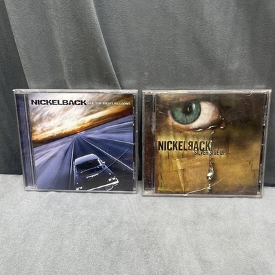 Nickelback 2 CD Lot Bundle All the Right Reasons & Silver Side Up Rockstar +