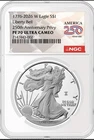 1776-2026 W Proof $1 American Silver Eagle NGC PF70UC Privy 250th Anniversary !