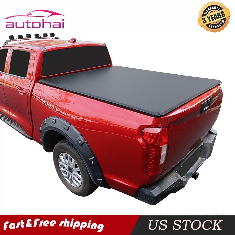 6.4FT Soft Bed Tonneau Cover For 02-23 Dodge Ram 1500 2500 3500