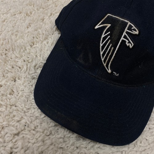 VTG Sports Specialties Atlanta Falcons Plain Logo Hat Snapback Black White Wool - Picture 3 of 9