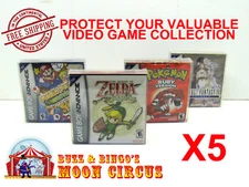 5x NINTENDO GAME BOY ADVANCE GAME BOX - PROTECTIVE BOX PROTECTOR SLEEVE CASE