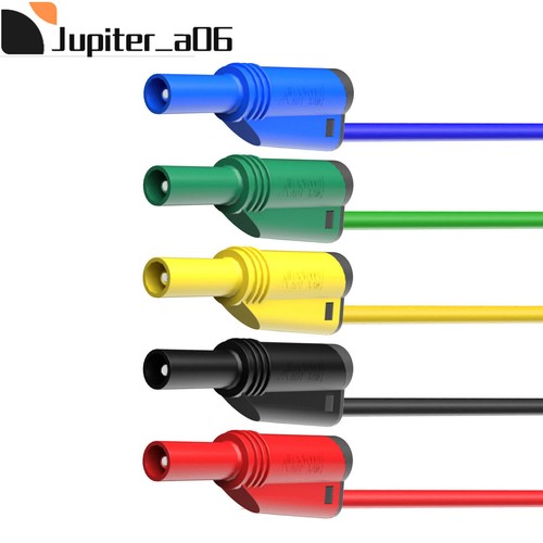 Multimeter Banana Plug Silicone Test Leads Kit Insulated Alligator Clip Probe - Picture 3 of 12