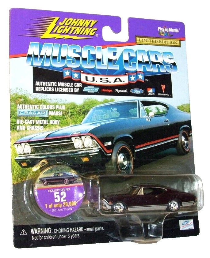 Año del vehículo Johnny Lightning Chevrolet 1968 Vintage fabricación Diecast coches, camiones y camionetas