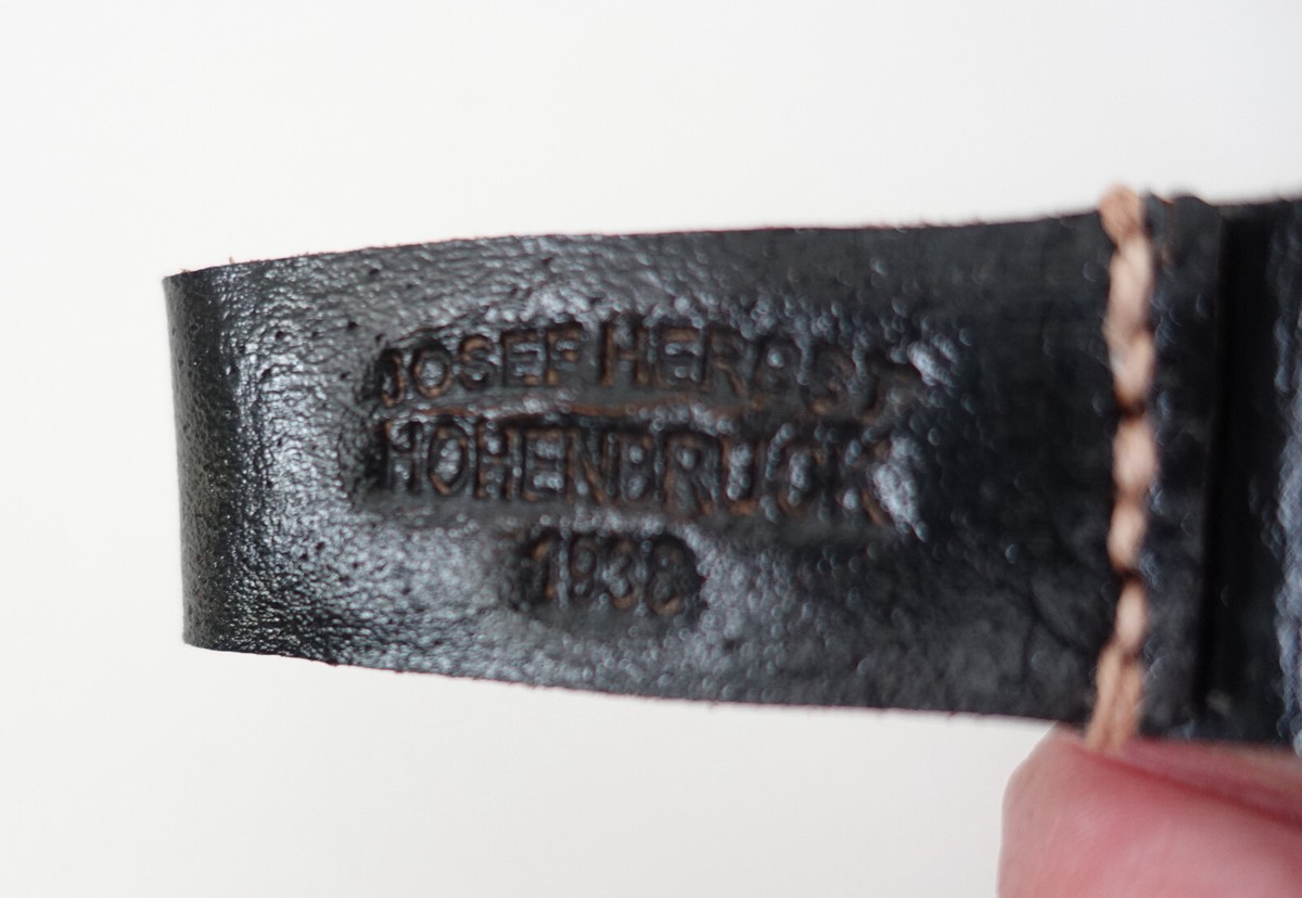 German Belt Loop In Natural Brown Leather, « RBNr - Foto 9