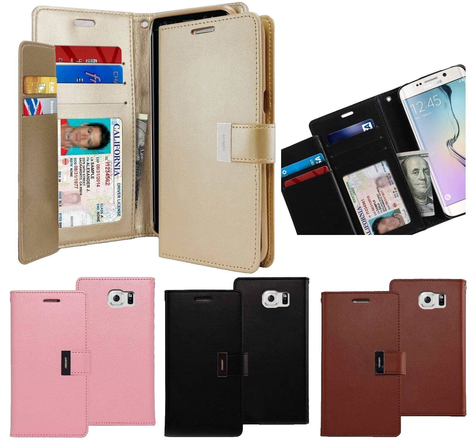 Teléfono celular Mercury Cartera Casos