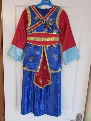 Neu mit Etikett Matalan Mädchen 6-7 Jahre Disney Mulan Kostüm Buch Tag