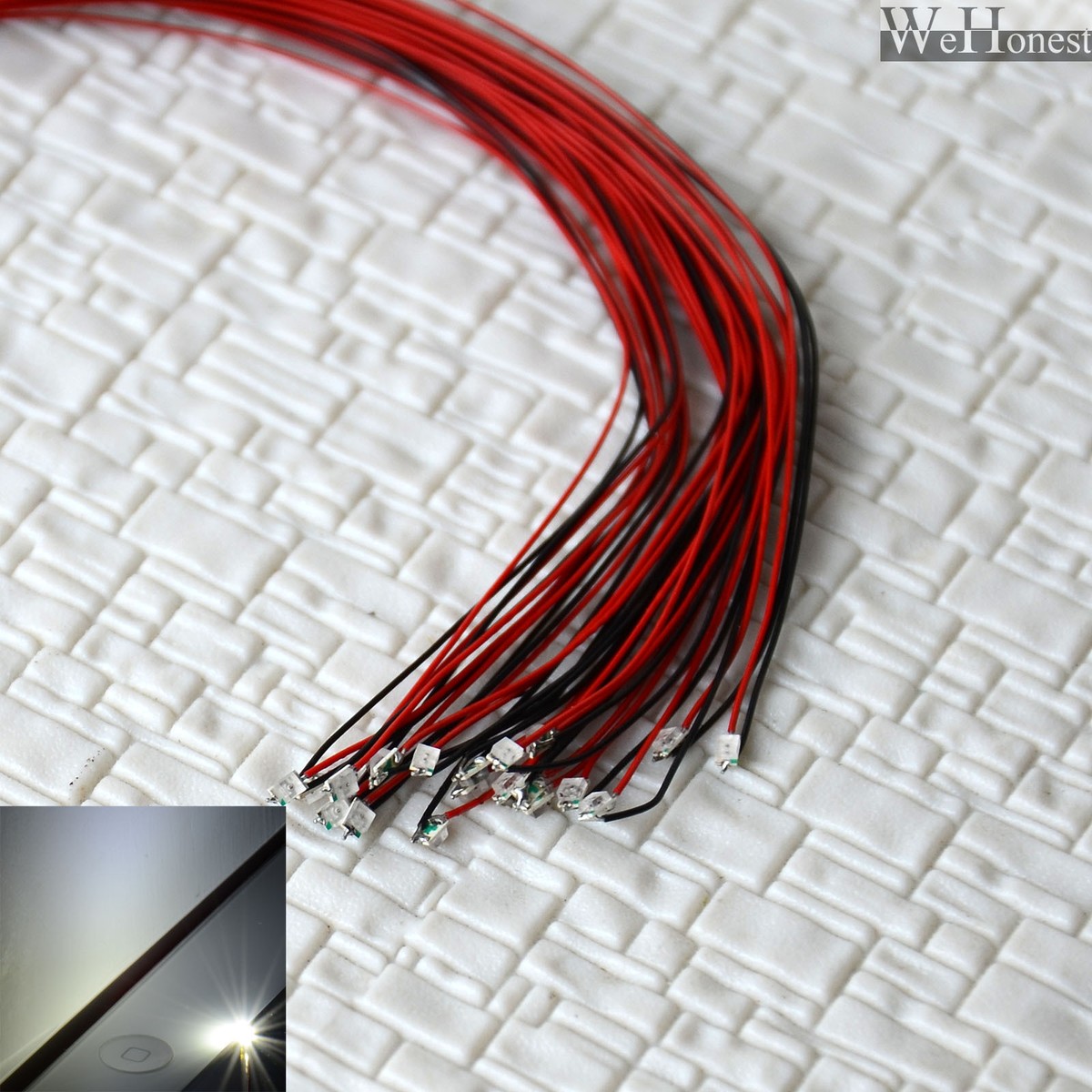 40 X Pré-fio 0805 Smd Luzes De Rua Led Lâmpadas - Foto 8