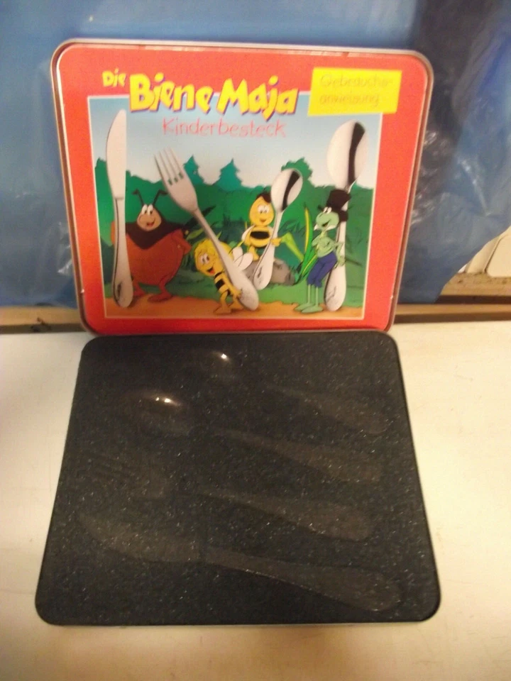 Kinderbesteck Biene Maja in Geschenkverpackung 4 - teilig / Monogram / Neuwertig - Bild 3 von 4
