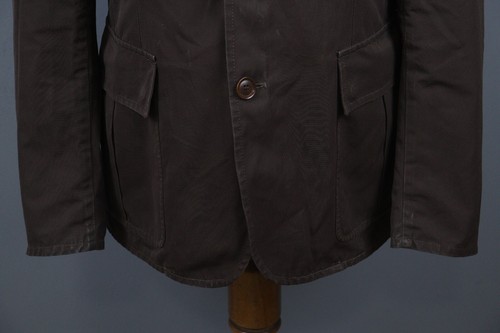MONCLER Brown Buckled Patch Pockets Button Down Blazer Jacket Size 3 - Picture 3 of 24